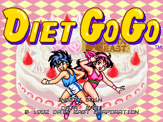 Pantalla con los gráficos originales de Diet Go Go.