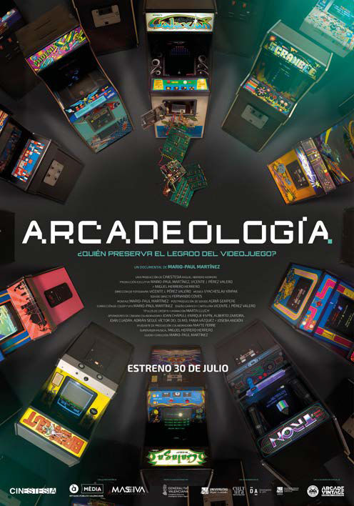 Cartel del documental Arcadeología.