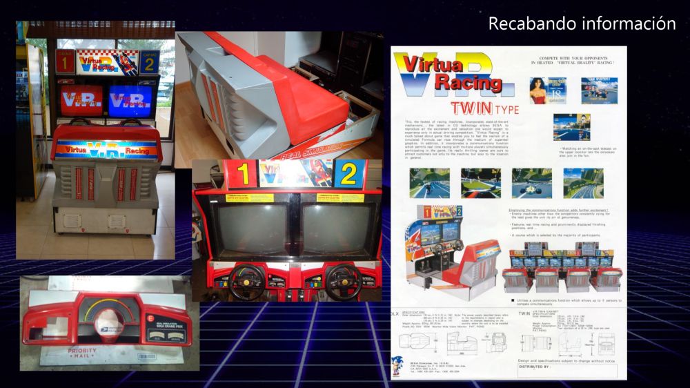 Proceso de modelado del arcade Virtua Racing. Imagen: Pablo Rops/AWM.