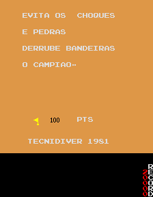 Versión portuguesa de Rally-X modificada por Tecnidiver. Placa volcada por Jordi Tuells.
