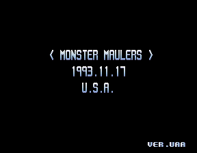 Monster Maulers (ver UAA). 1993-11-17 USA.
