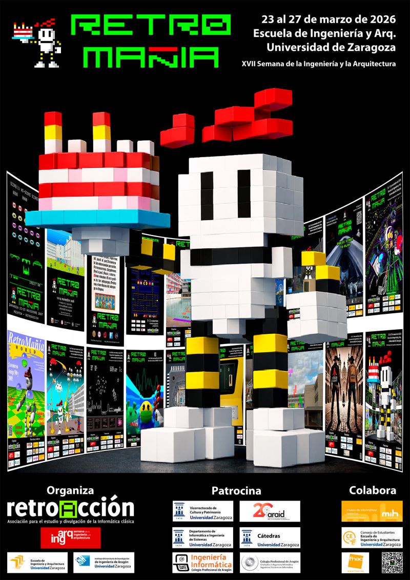 Cartel de RetroMañía 2026, organizado por la asociación RetroAcción.